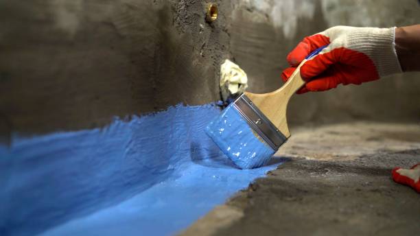 Commercial Exterior Waterproofing project at a Homer, IN business property by SJ Waterproofing Pros